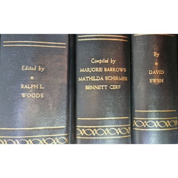 Ralph L. Woods 1942 Book Leatherbound Set A Treasury Of The Familiar Humor & Mor - Picture 8 of 11